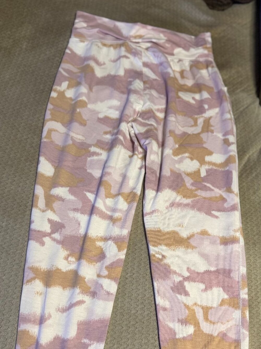 Ultralite Girls pink and mustard camo sleep pants